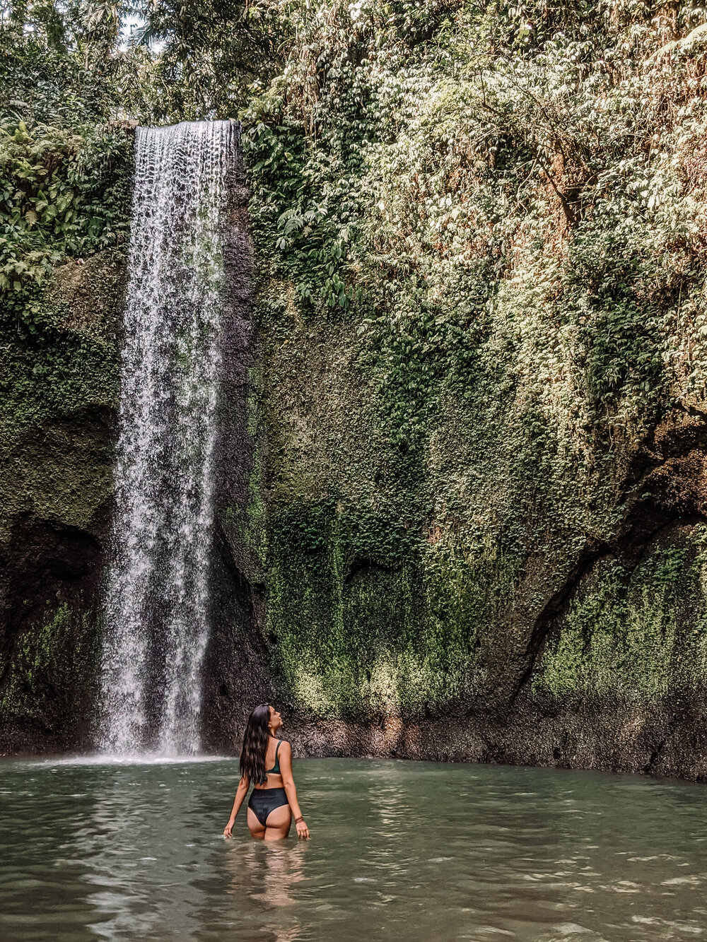Rachel Off Duty: Woman Exploring Tibumana Waterfall in Bali