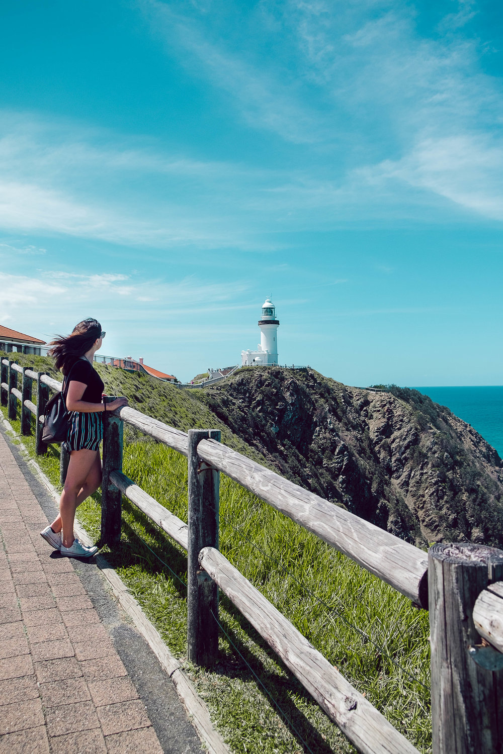 Rachel Off Duty: Woman Touring Cape Byron Lighthouse