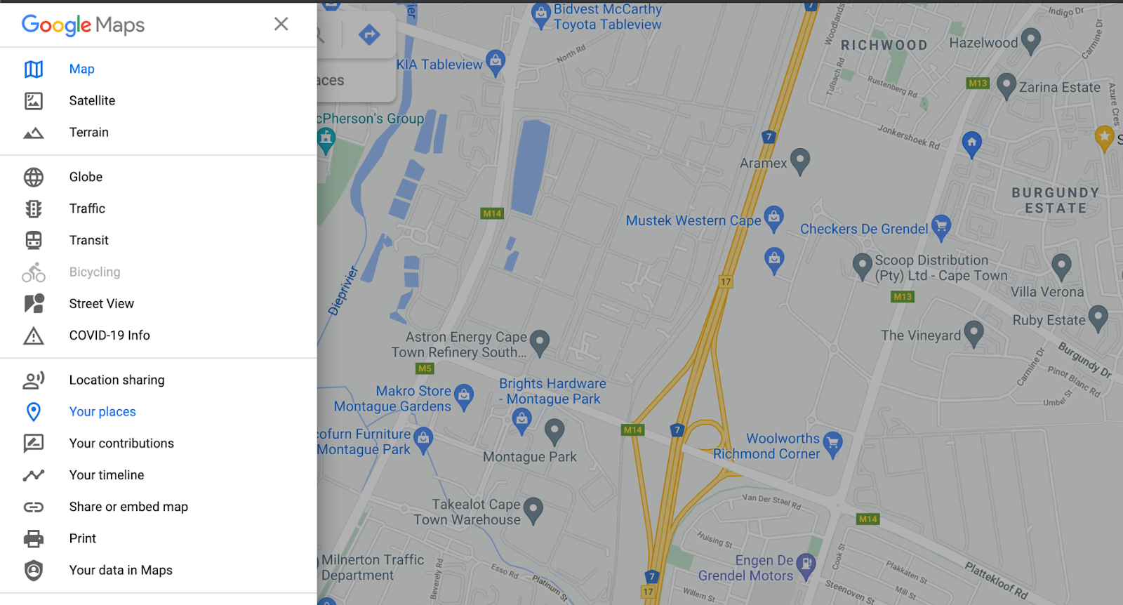 Google Maps Trip Planner