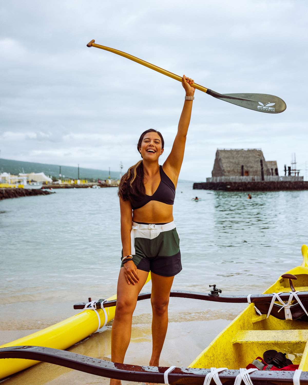 Rachel Off Duty: Woman With Canoe on the Big Island