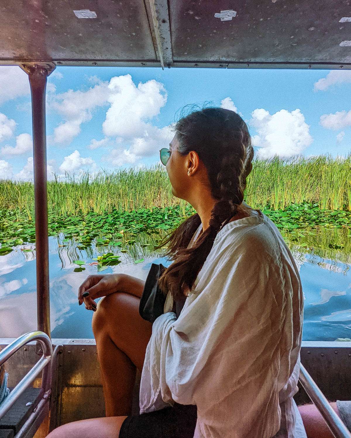 Rachel Off Duty: A Woman Exploring the Everglades on an Airboat