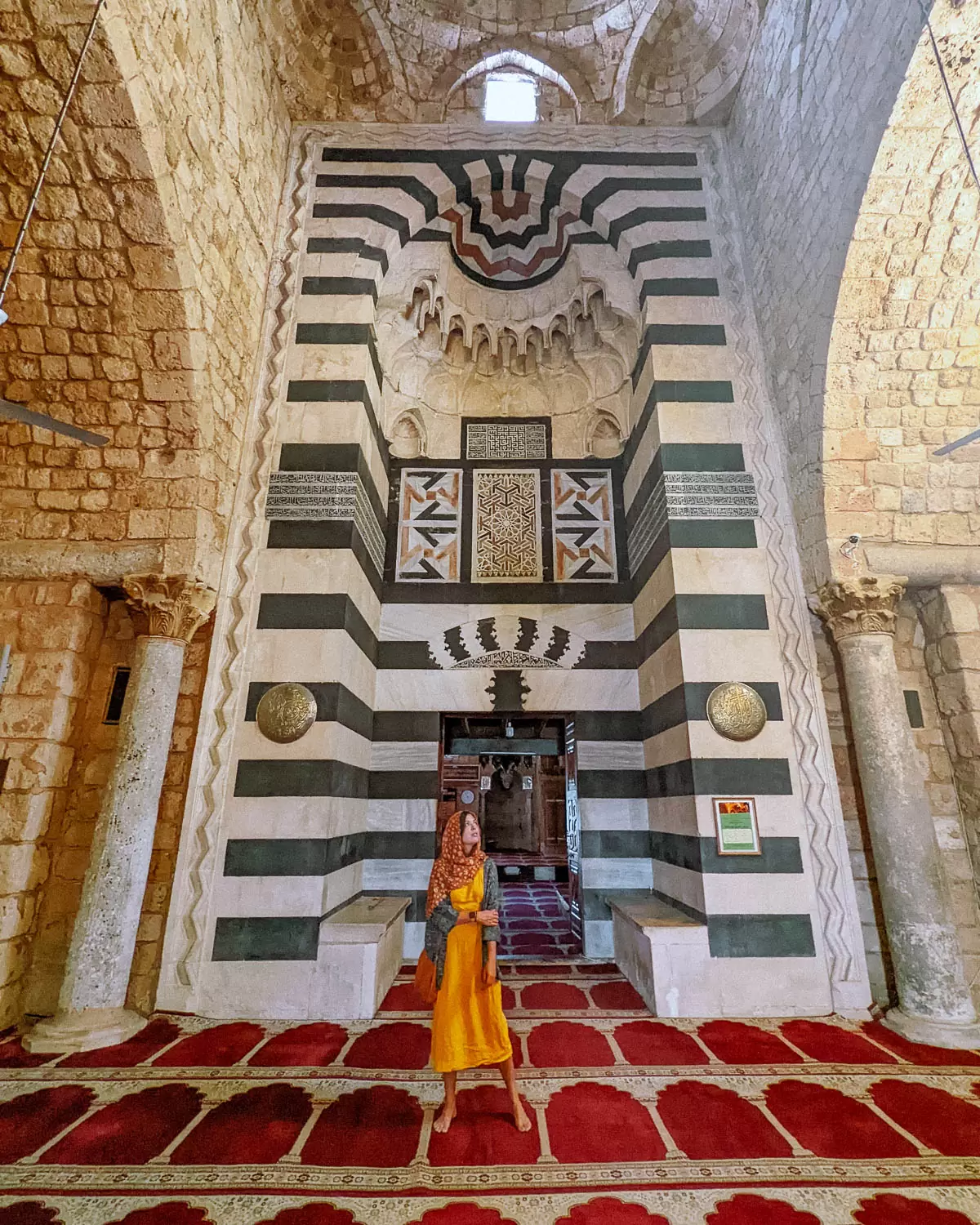 A Woman Admiring a Mosque in Tripoli, Lebanon